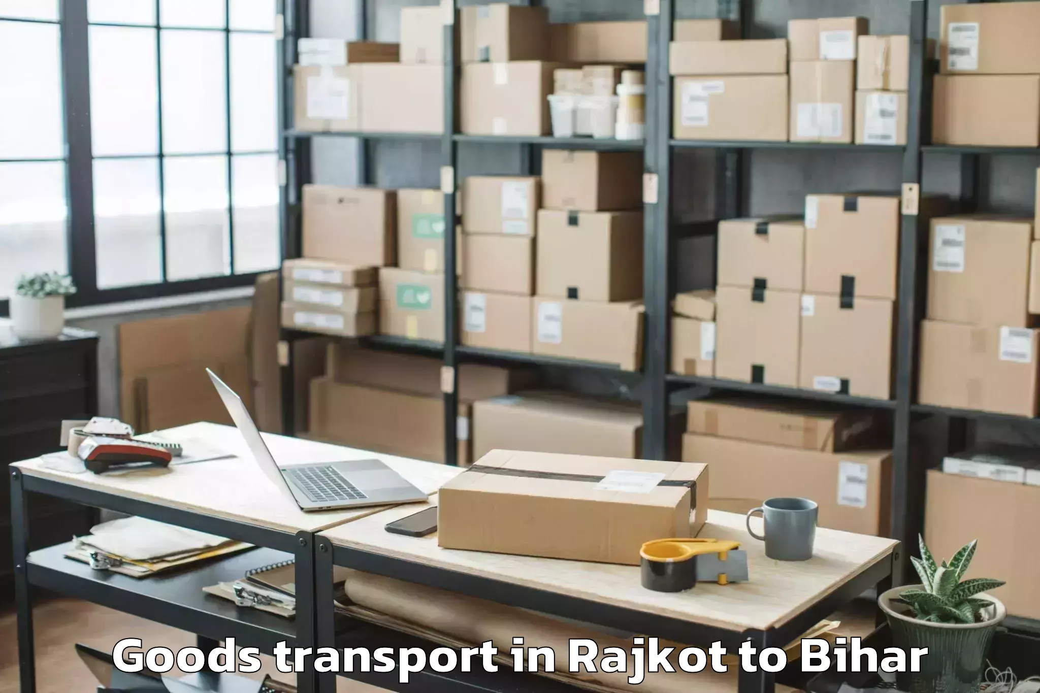 Easy Rajkot to Patna Rural Goods Transport Booking